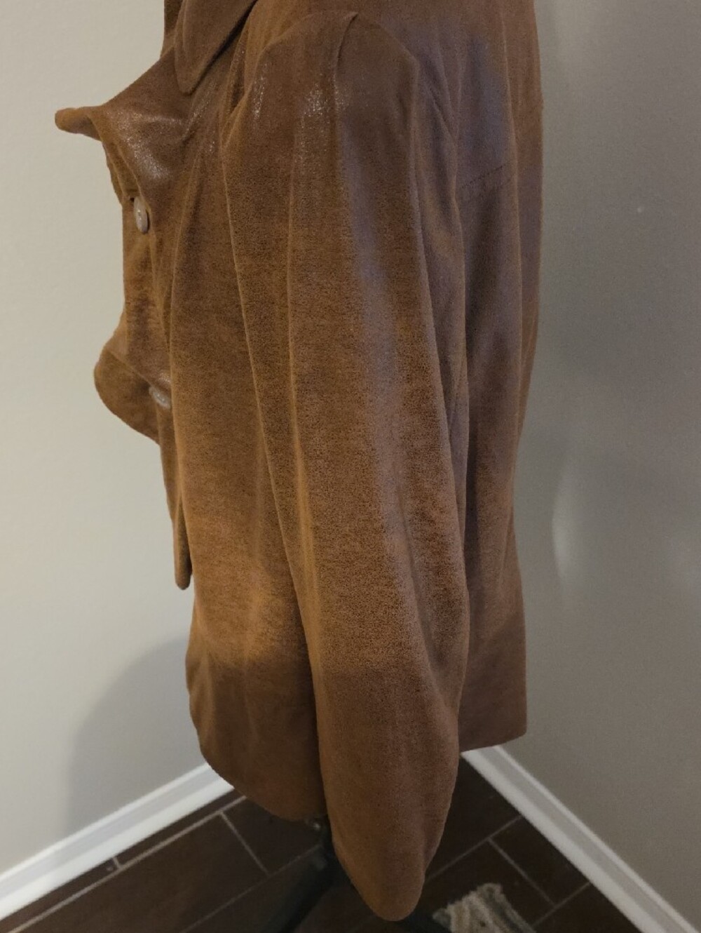 Women's INC International Concepts Brown Ruffle-Front Blazer Size 2X - Picture 5 of 8